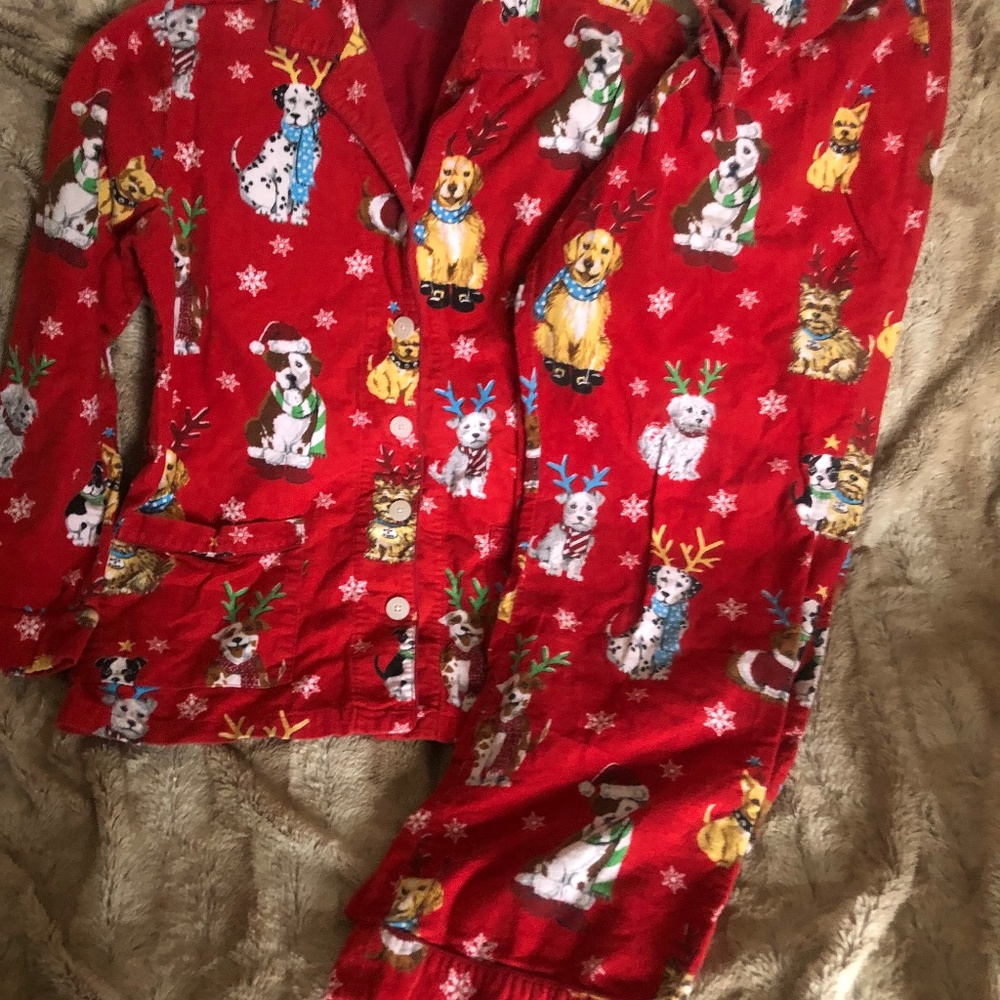 REDUCED-NICK&NORA VINTAGE REINDOGS HOLIDAY PJS,RARE PLUS SZXXL VERY EUC NO FLAWS